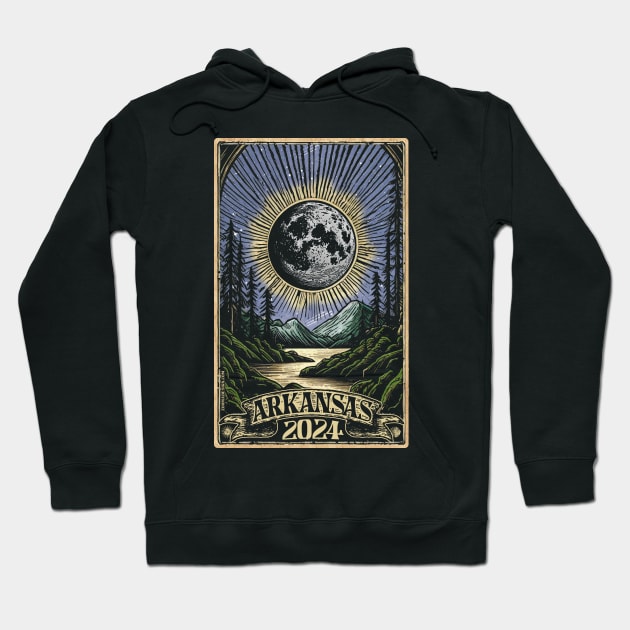 Arkansas Solar Eclipse Hoodie by Zooma Design